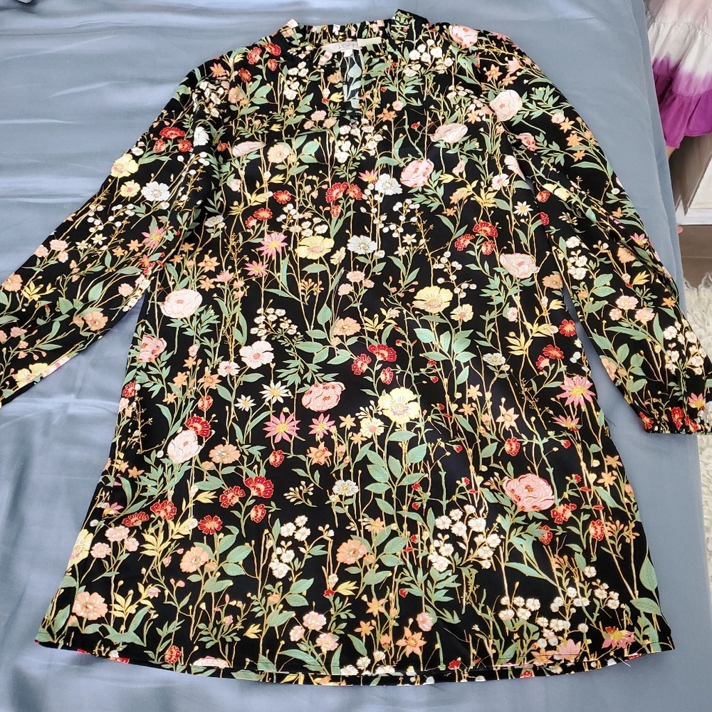Loft XSP floral print dress NWT
